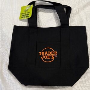 Trader Joe’s Black Canvas Tote Bag